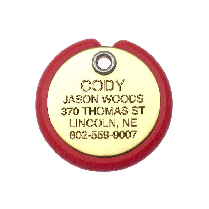 Round Frame Tag, - Lucky Pet
